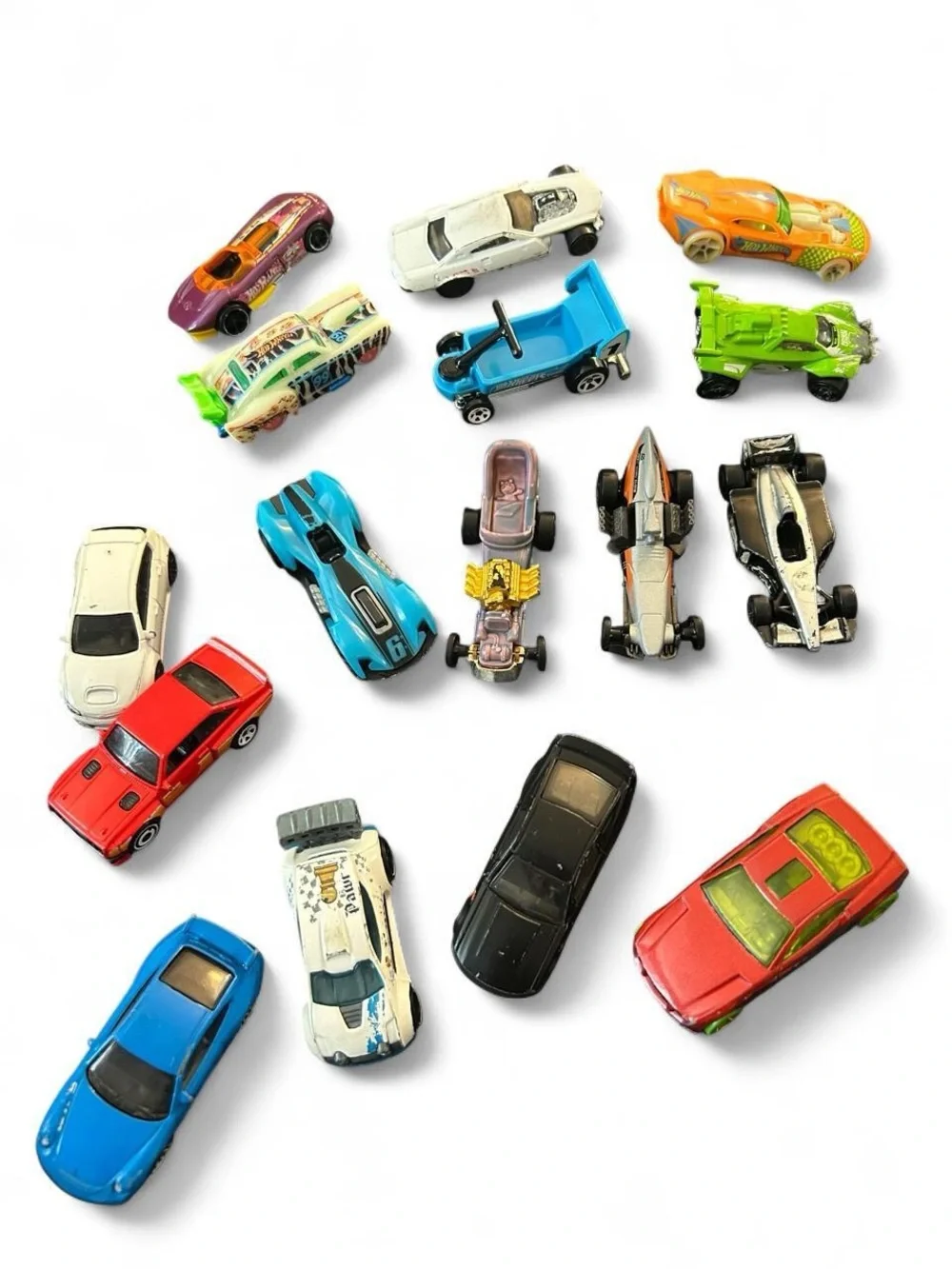 Hot Wheels Loose Lot of 16 - Porsche, Mustang, Rocket League Octane, Radio Flyer